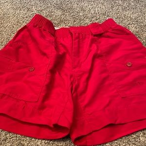 Mens used Aftco short  . Red . Size 34